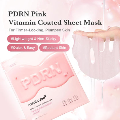 Medicube PDRN Pink Vita Coating Mask 10pcs
