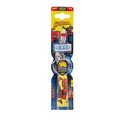 Mr.White Spiderman Flashing Toothbrush