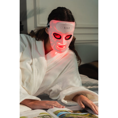 ELLE Radiance Boost Pro LED Face Mask with Red, Blue & Infrared Light