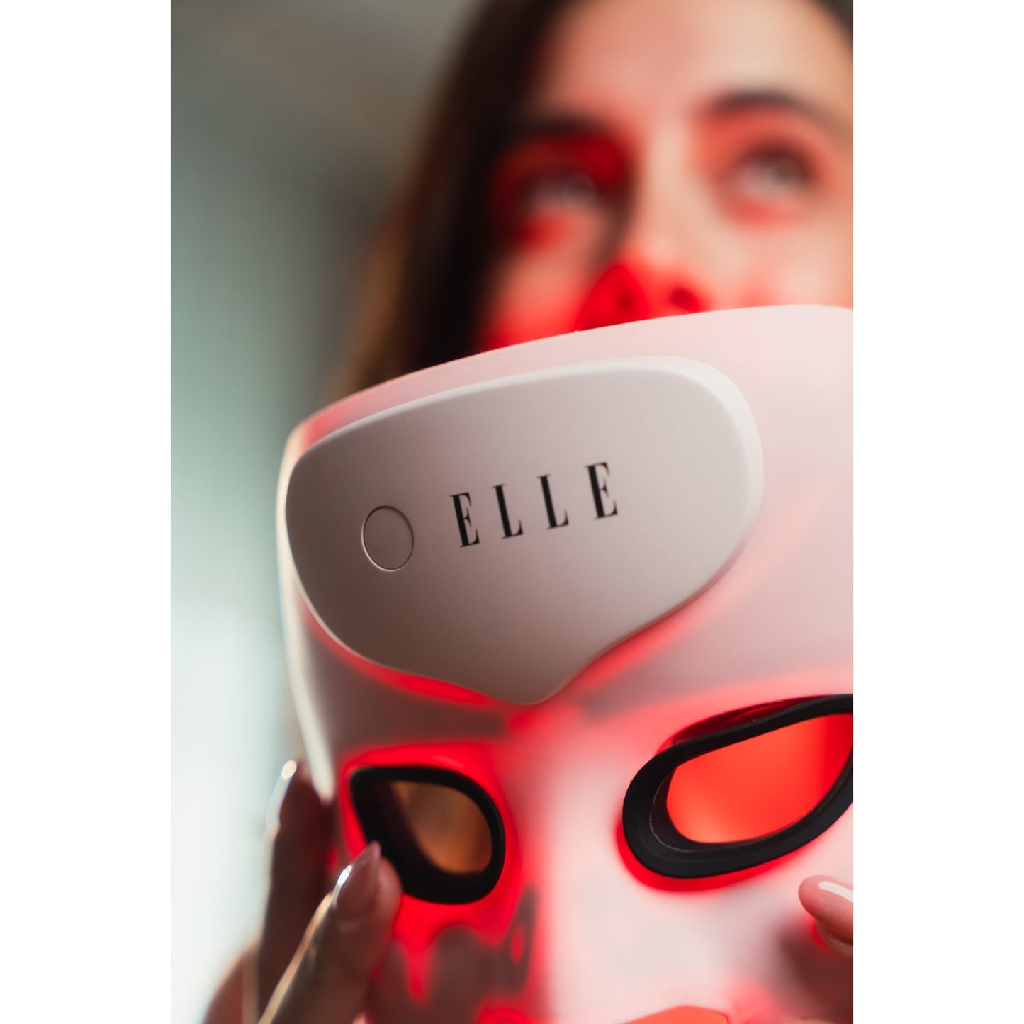 ELLE Radiance Boost Pro LED Face Mask with Red, Blue & Infrared Light