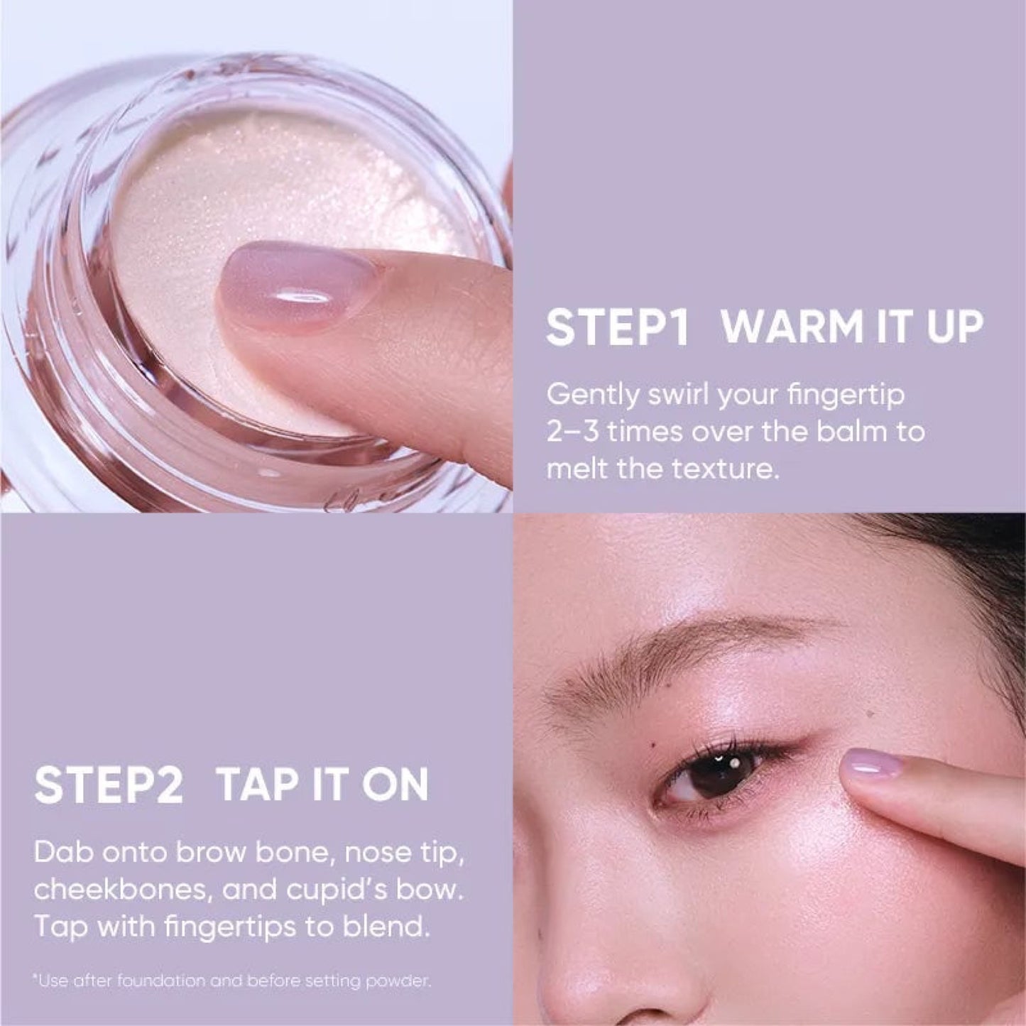 Judydoll Mint & Lilac Highlight Balm