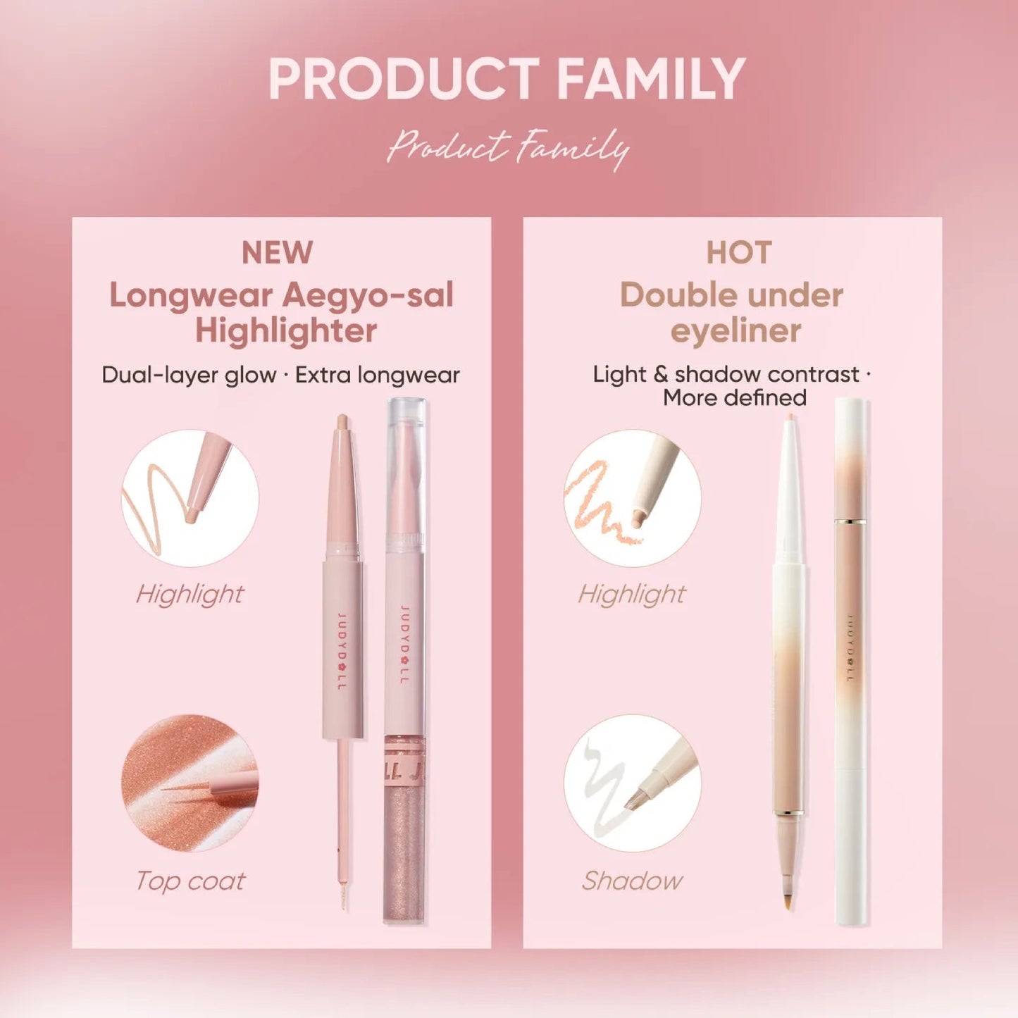 Judydoll Aegyo-sal Double-ended Highlighter