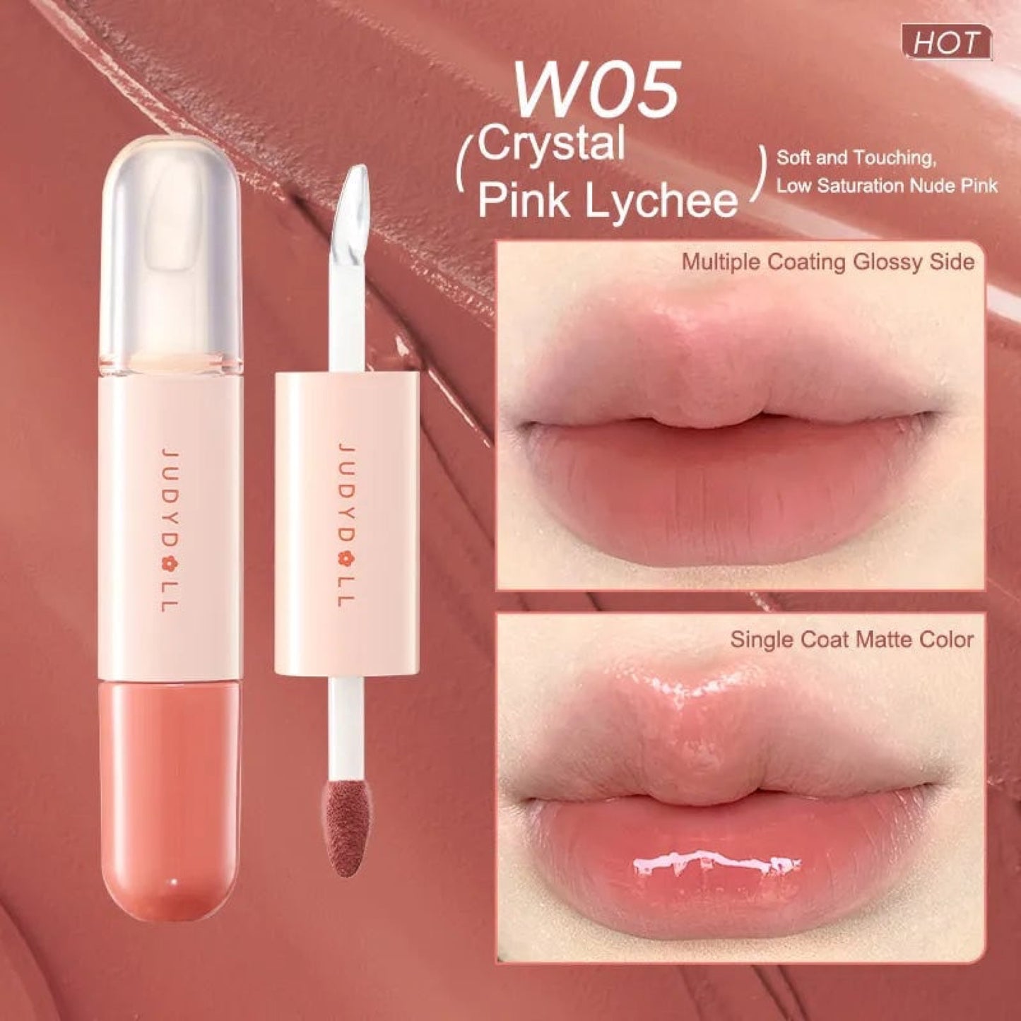 Judydoll Hawthorn Candy Dual Lip Glaze