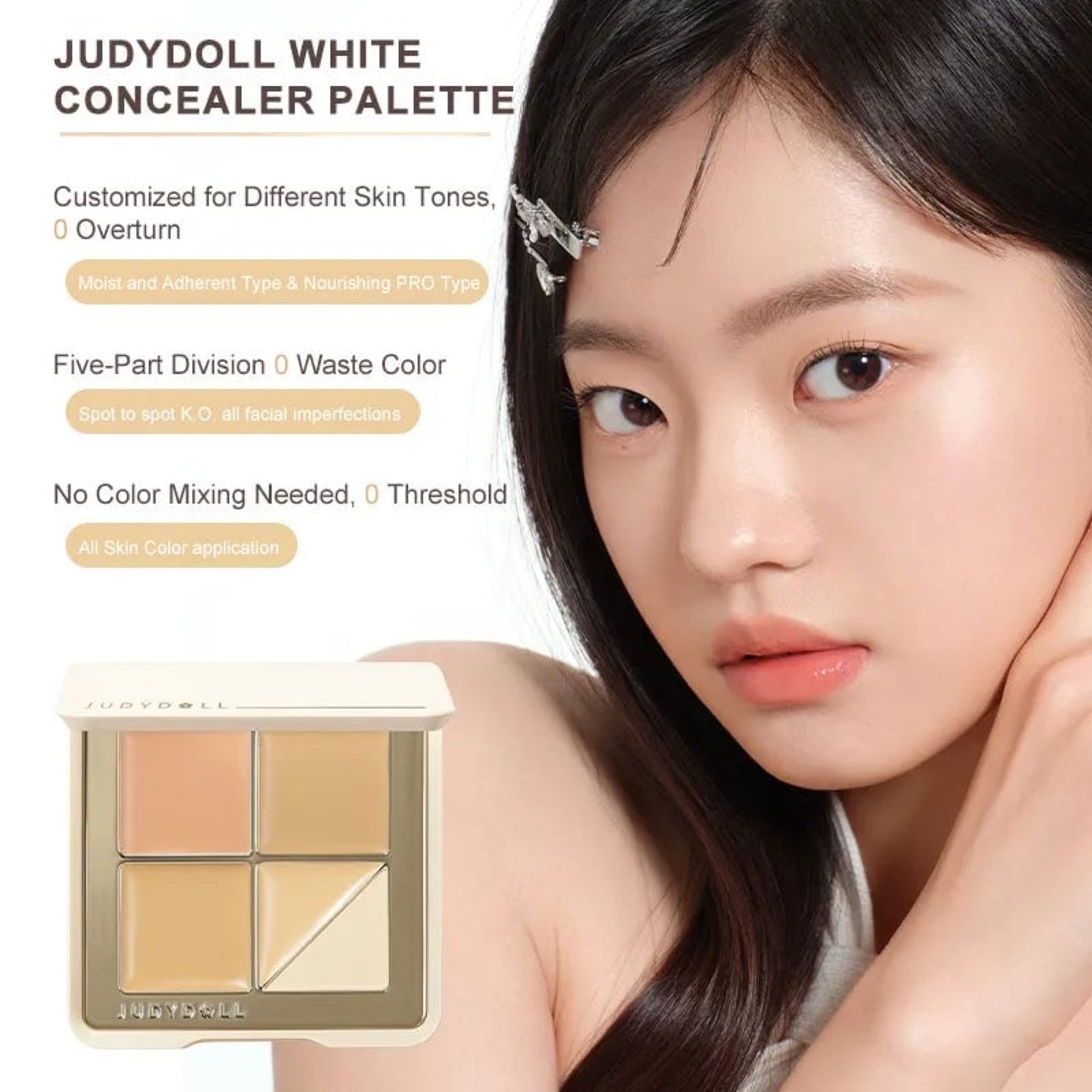 Judydoll 5 Shades Concealer Palette 02 Natural