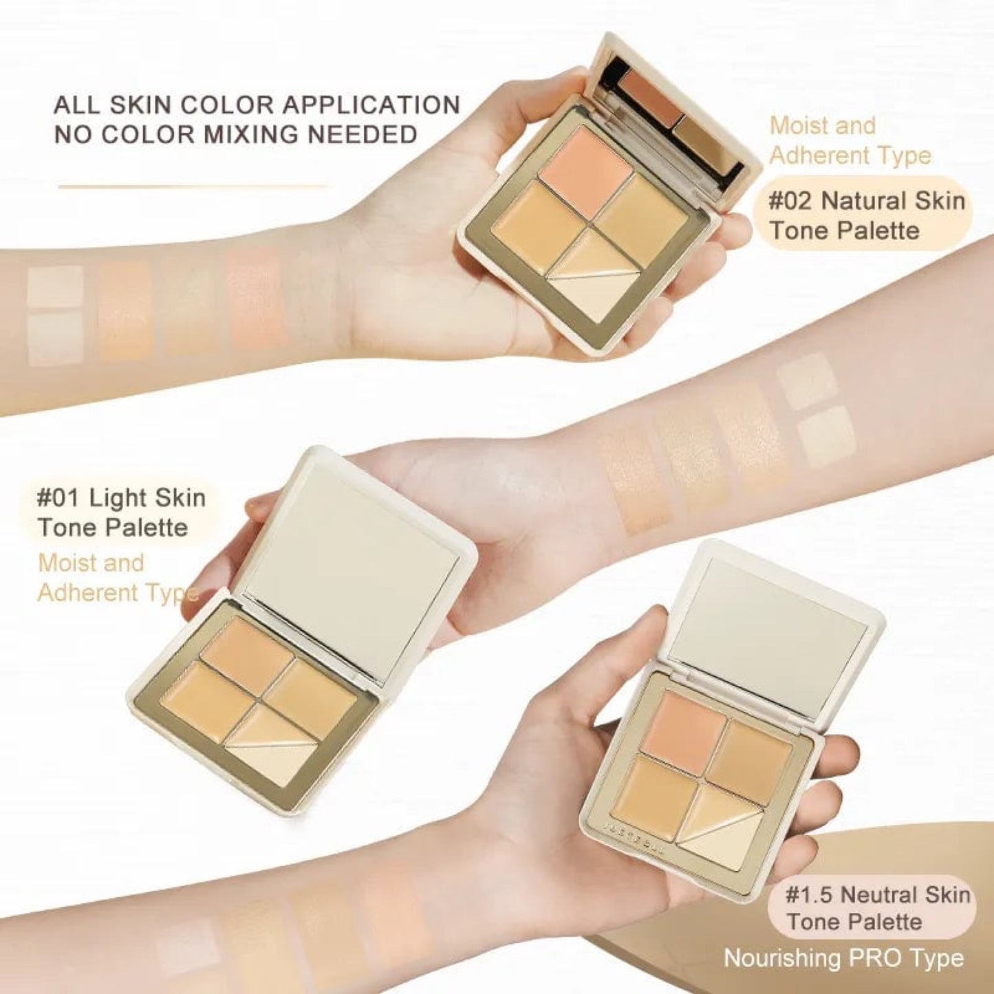 Judydoll 5 Shades Concealer Palette 1.5 Neutral