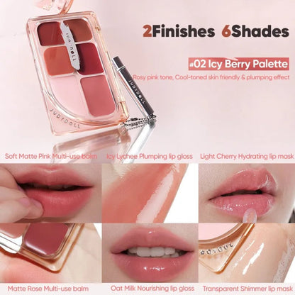Judydoll 6 Color Multi-use Lip Palette 02