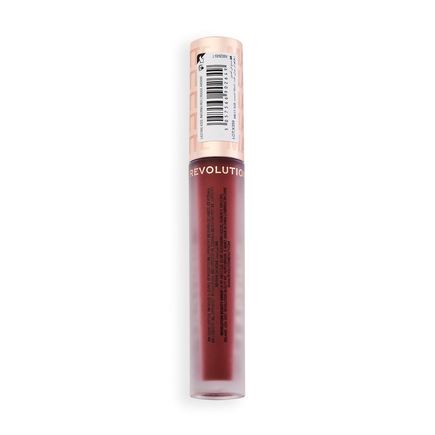 Makeup Revolution Lasting Kiss Liquid Lipstick – Long-Lasting Matte