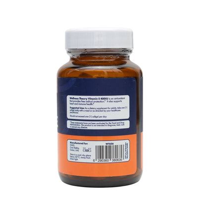 Wellness Theory Vitamin E 400 IU - 60 Softgels