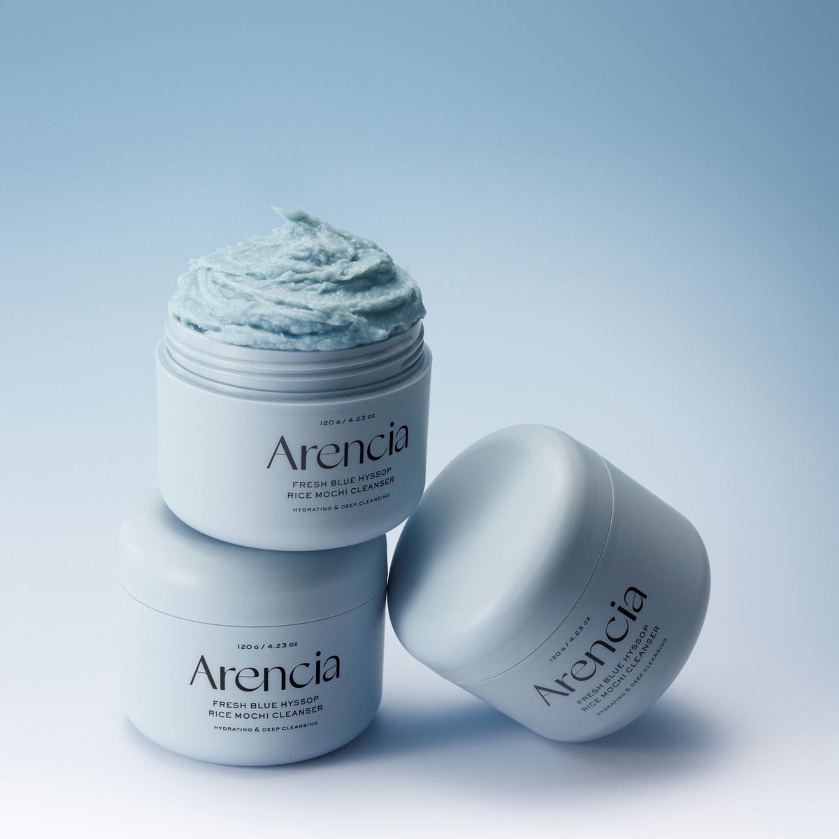 Arencia Fresh Blue Hyssop Rice Mochi Cleanser 120g