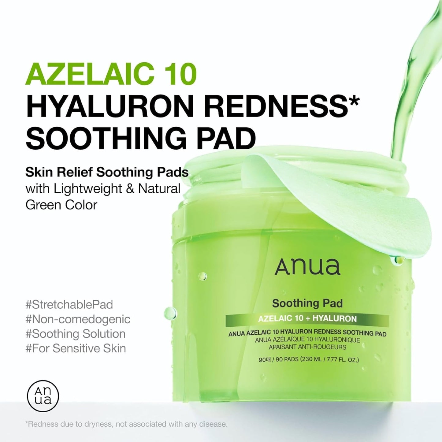 Anua Azelaic Acid 10+ Hya Soothing Pad 230ml