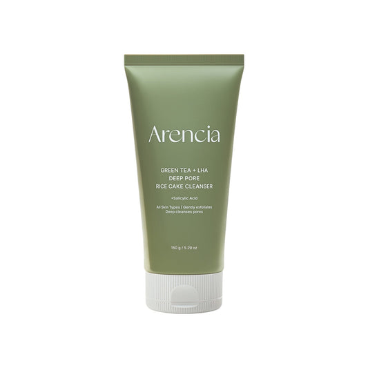 Arencia Green Tea LHA Deep Pore Rice Cake Cleanser 150ml
