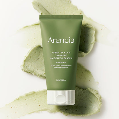 Arencia Green Tea LHA Deep Pore Rice Cake Cleanser 150ml