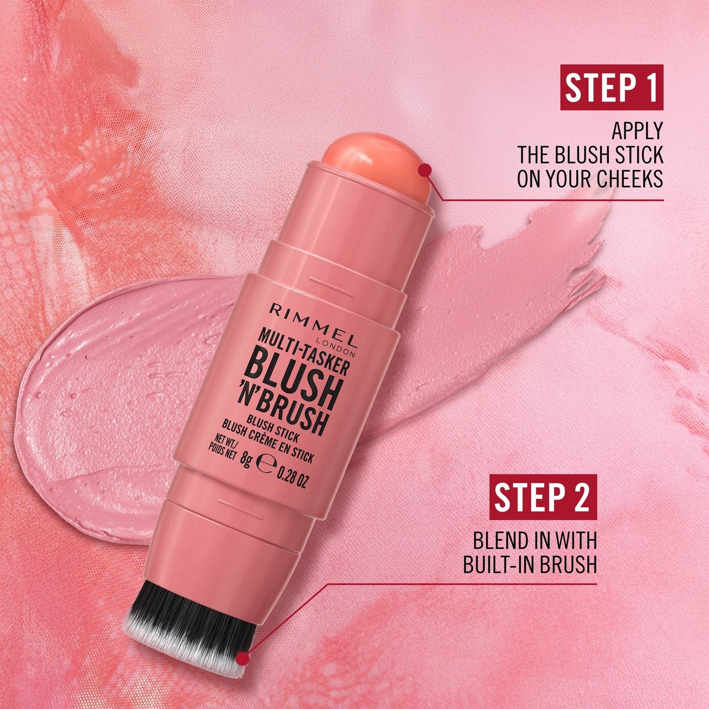Rimmel London Multi-tasker Blush'n'brush Stick 8g