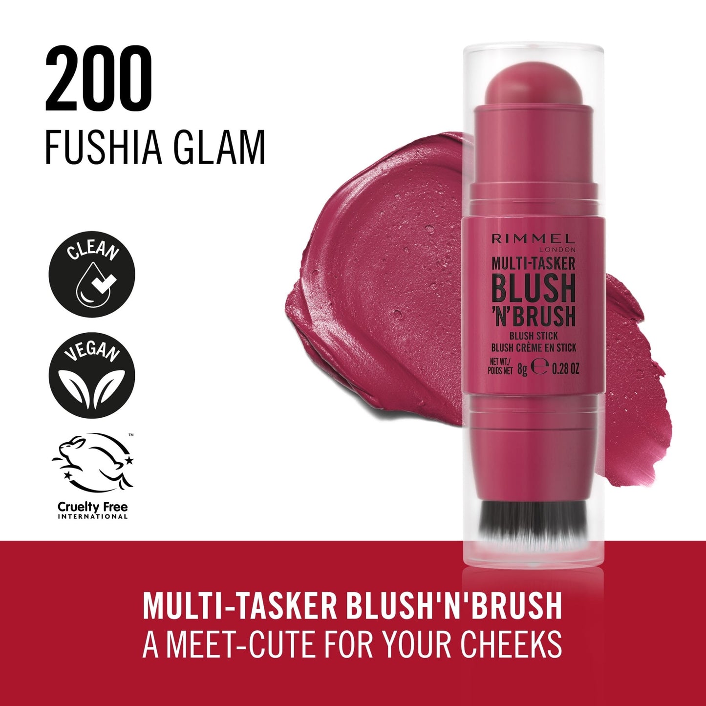 Rimmel London Multi-tasker Blush'n'brush Stick 8g