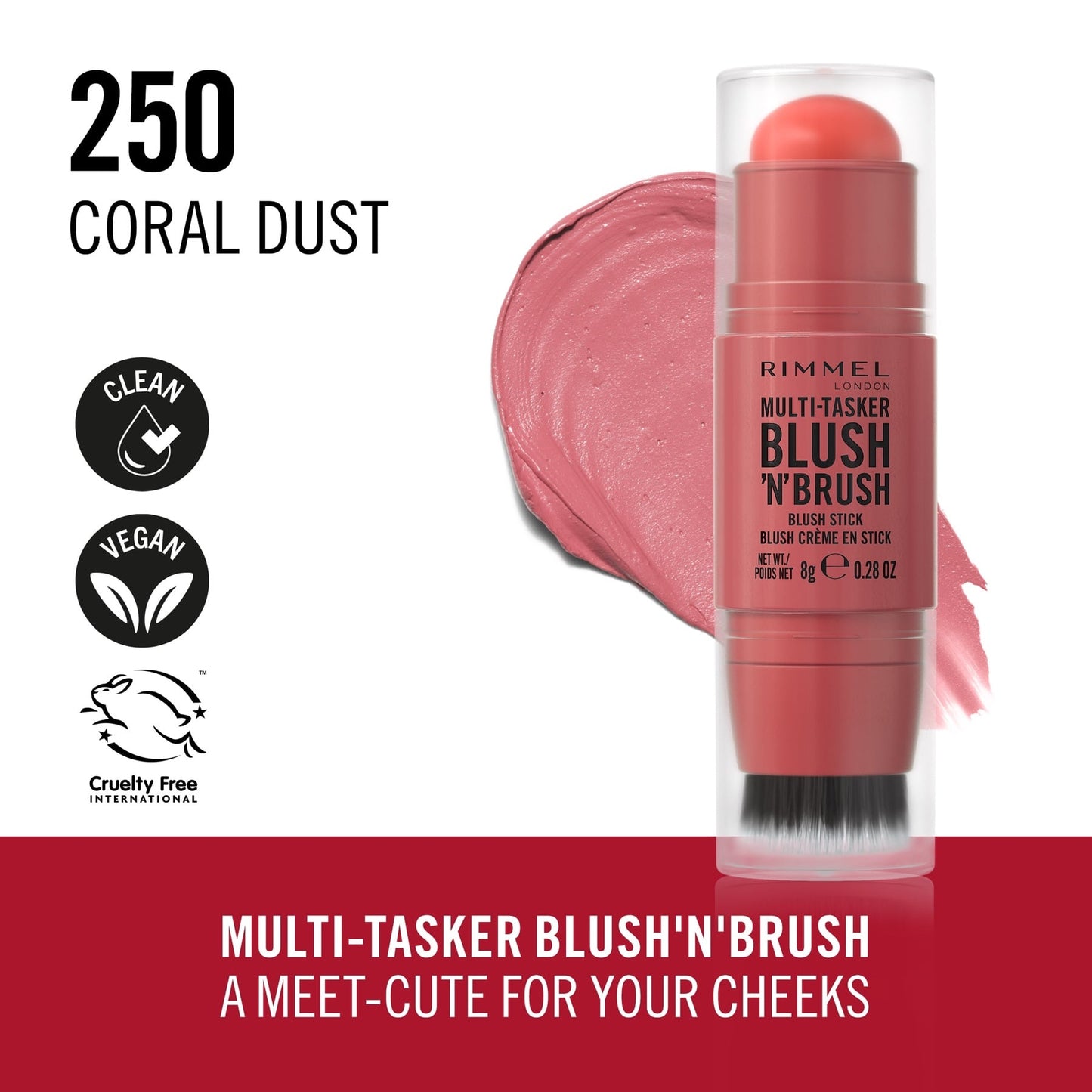 Rimmel London Multi-tasker Blush'n'brush Stick 8g