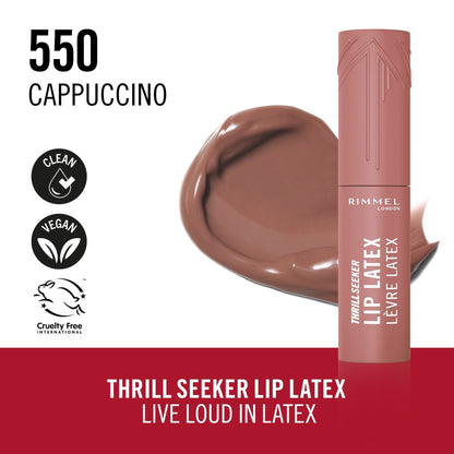 Rimmel London Thrill Seeker Lip LaTeX Liquid Lipstick, 6ml