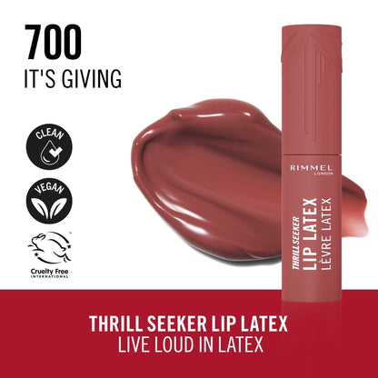Rimmel London Thrill Seeker Lip LaTeX Liquid Lipstick, 6ml