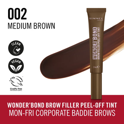 Rimmel Wonder'bond Brow Filler Peel-off Tint 7.7ml