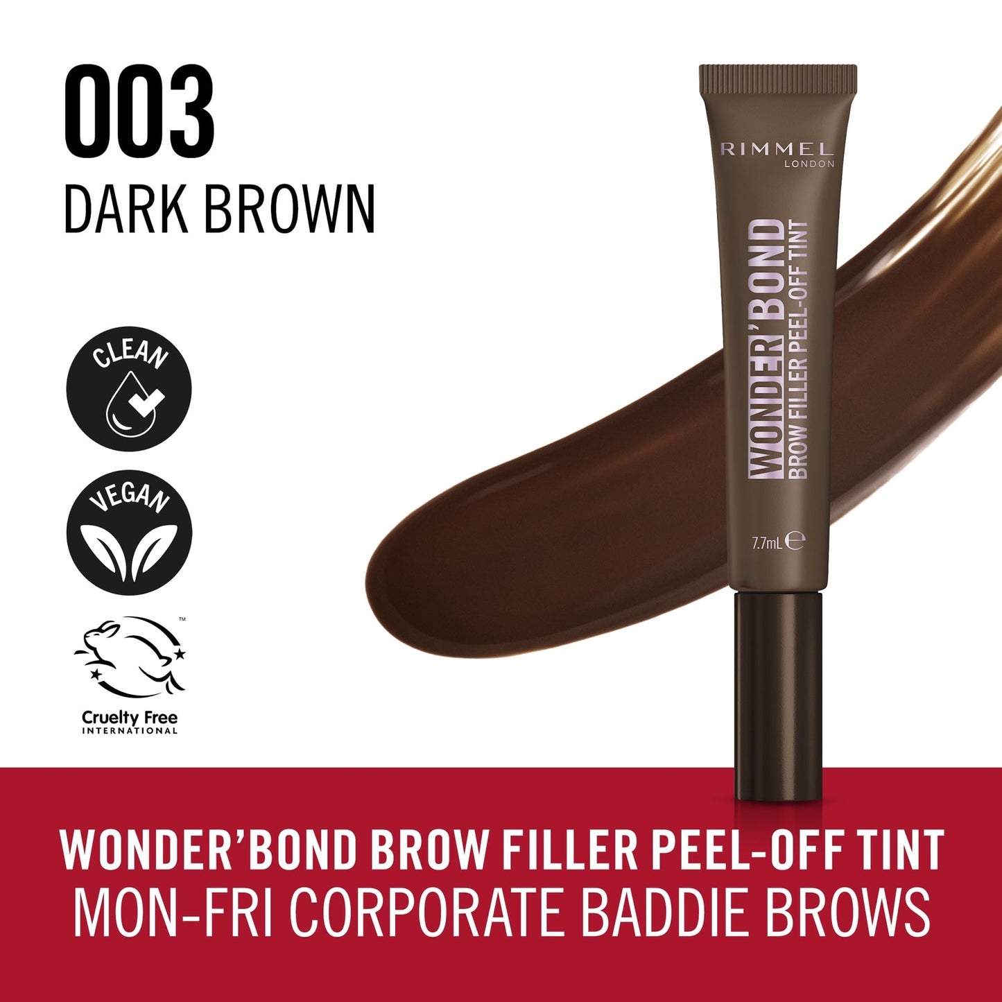 Rimmel Wonder'bond Brow Filler Peel-off Tint 7.7ml