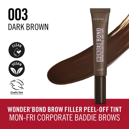 Rimmel Wonder'bond Brow Filler Peel-off Tint 7.7ml