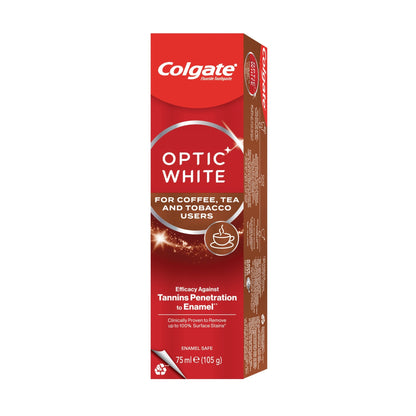 Colgate Optic White Coffee/tea/tobacco Toothpaste 75ml