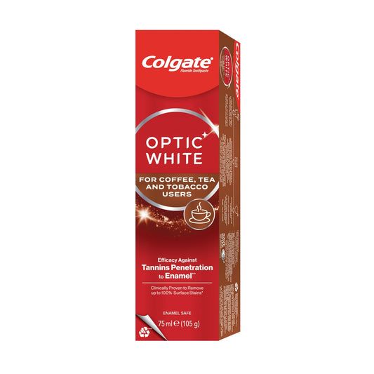 Colgate Optic White Coffee/tea/tobacco Toothpaste 75ml
