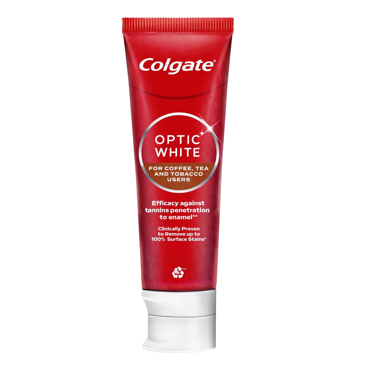 Colgate Optic White Coffee/tea/tobacco Toothpaste 75ml