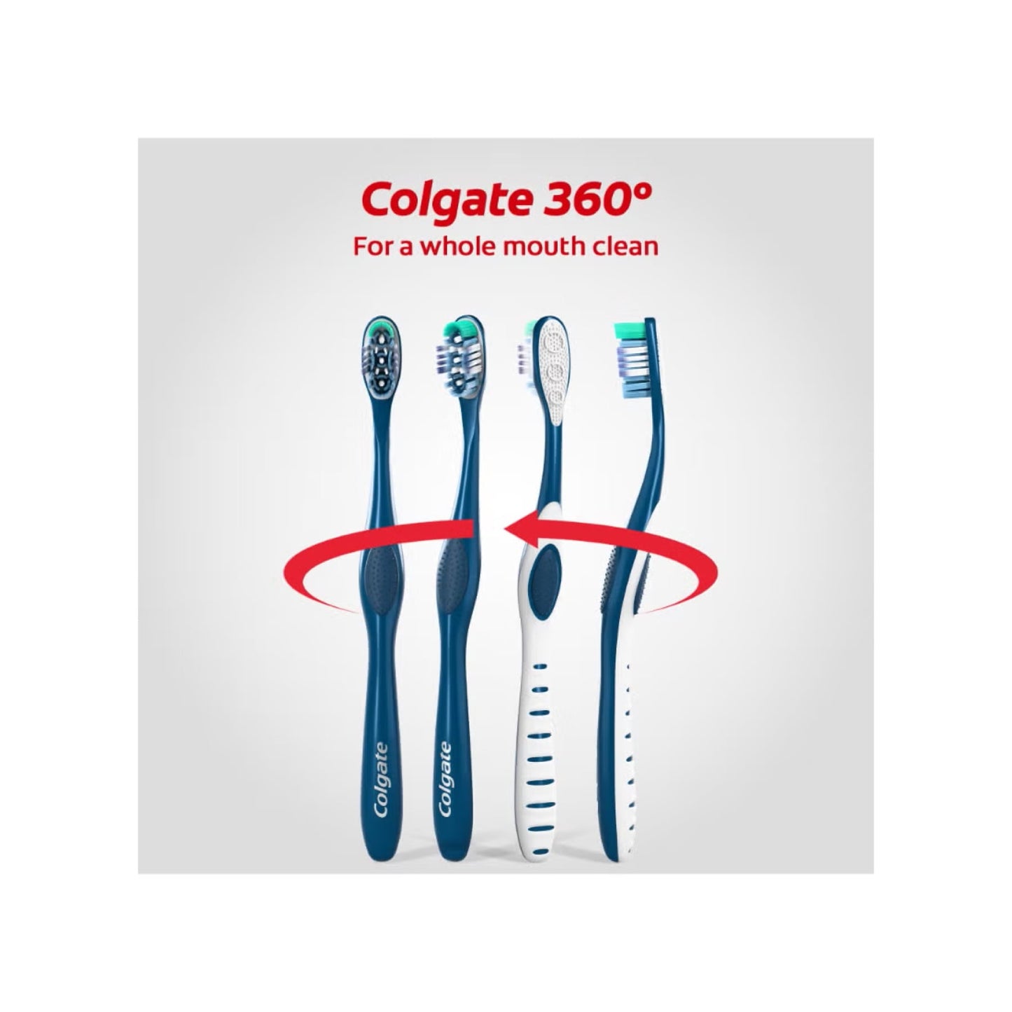 Colgate 360 Whole Mouth Clean Toothbrush 2pack