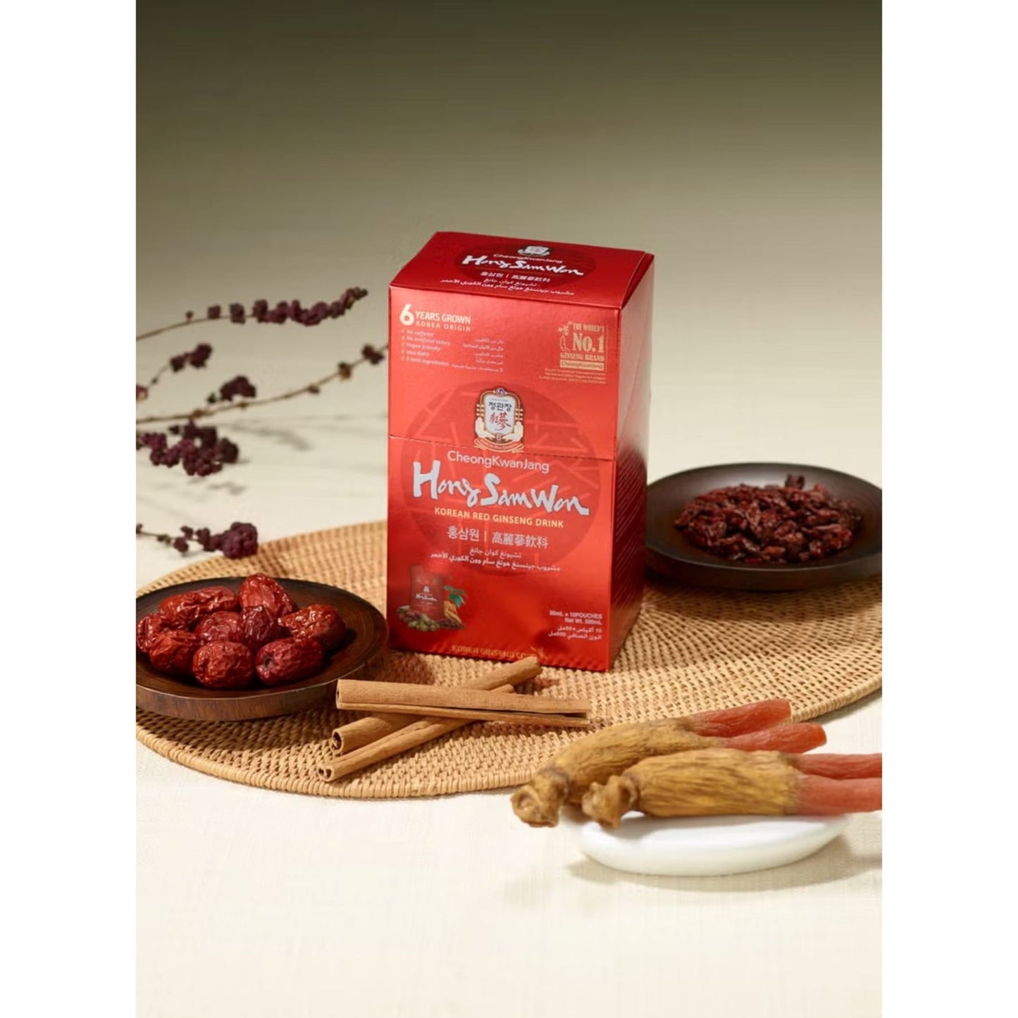 CKJ Hong Sam Won Korean Red Ginseng Drink 30 x 50ml Pouches