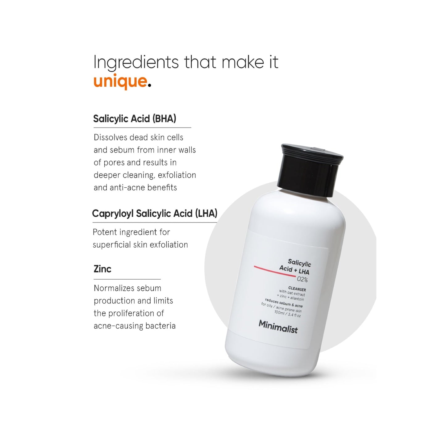 Minimalist Salicylic Acid + LHA 02% Cleanser
