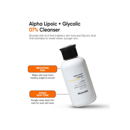 Minimalist Alpha Lipoic + Glycolic 07% Cleanser