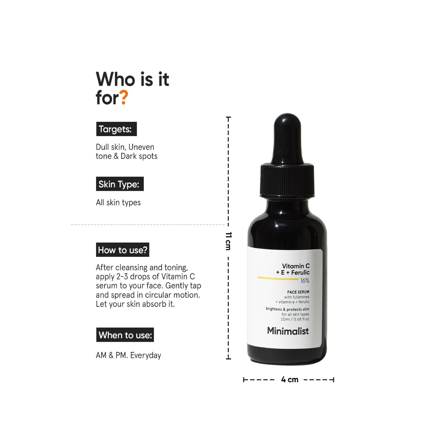 Minimalist Vitamin C + E + Ferulic 16% Face Serum