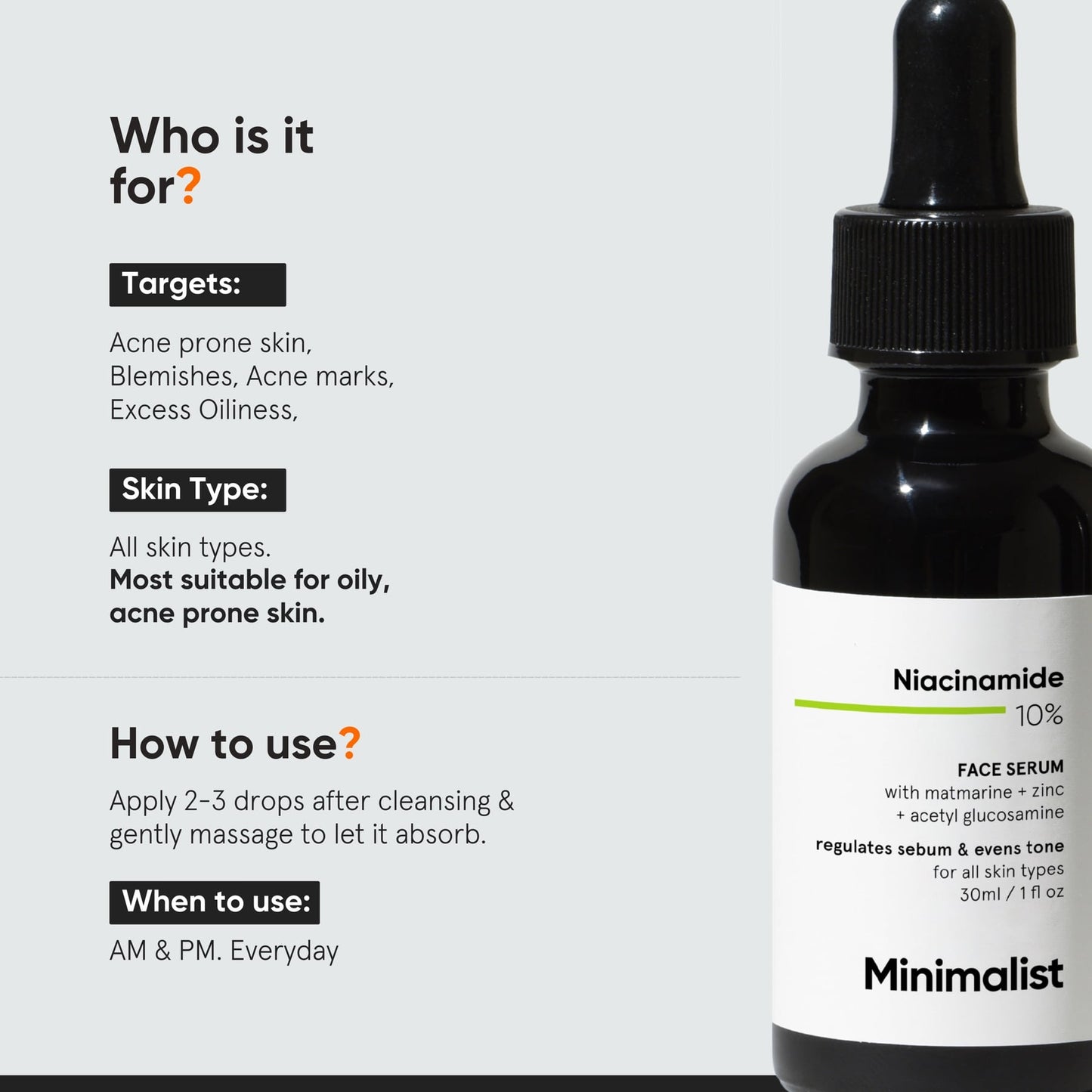 Minimalist Niacinamide 10% Face Serum