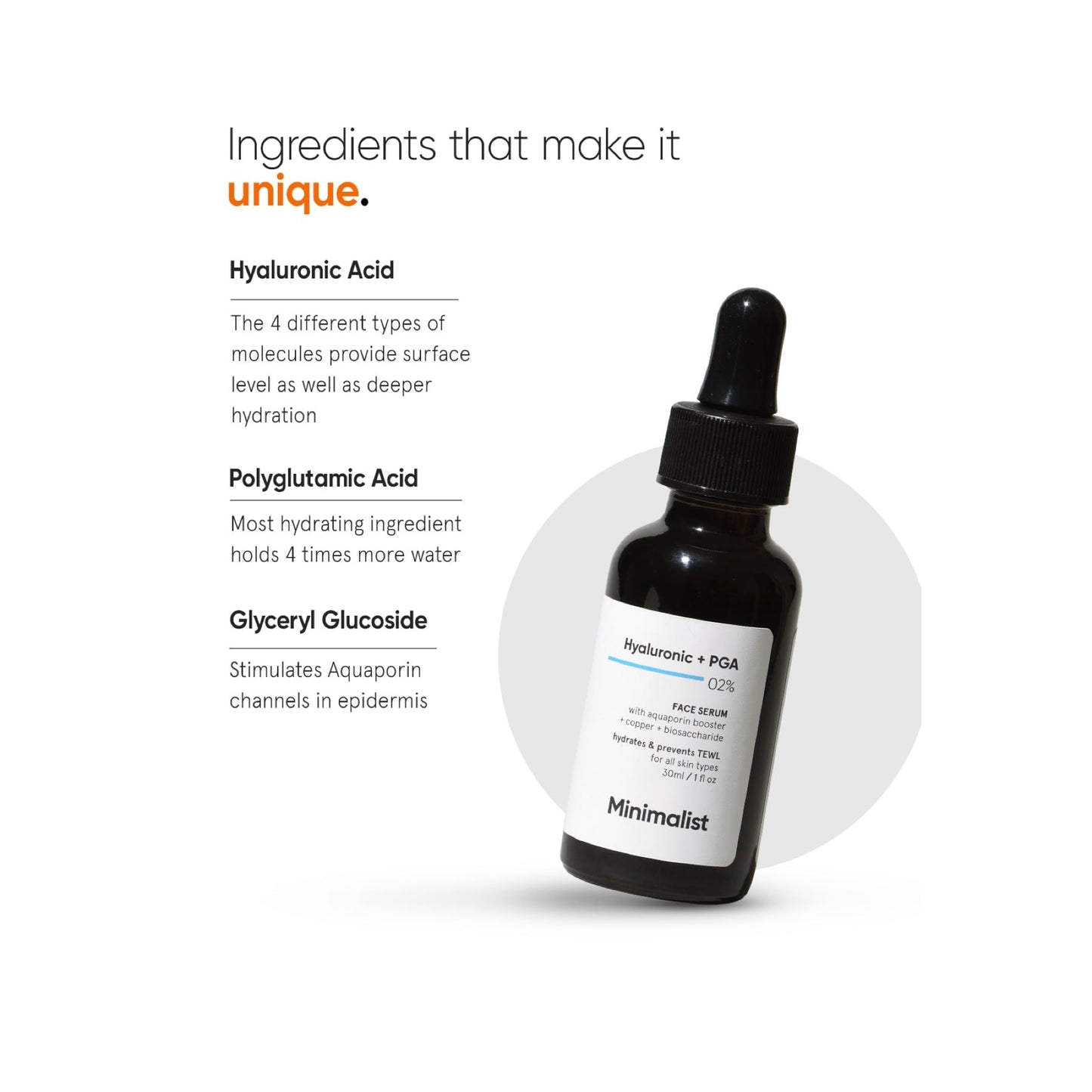 Minimalist Hyaluronic + PGA 02% Face Serum