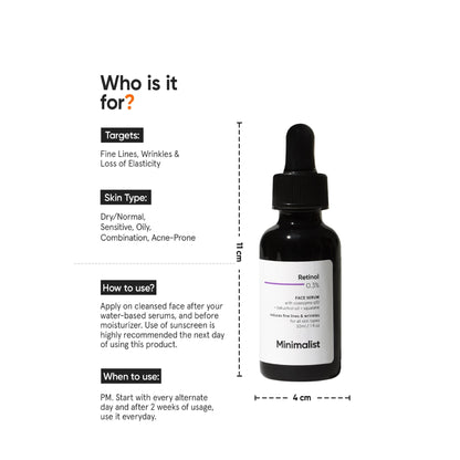 Minimalist Retinol 0.3% Face Serum