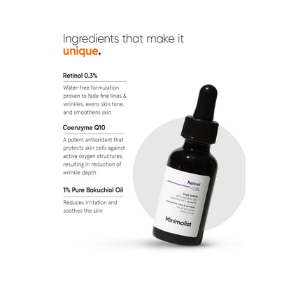 Minimalist Retinol 0.3% Face Serum