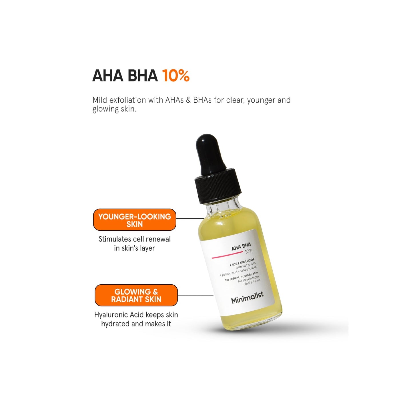 Minimalist AHA BHA 10% Face Exfoliator