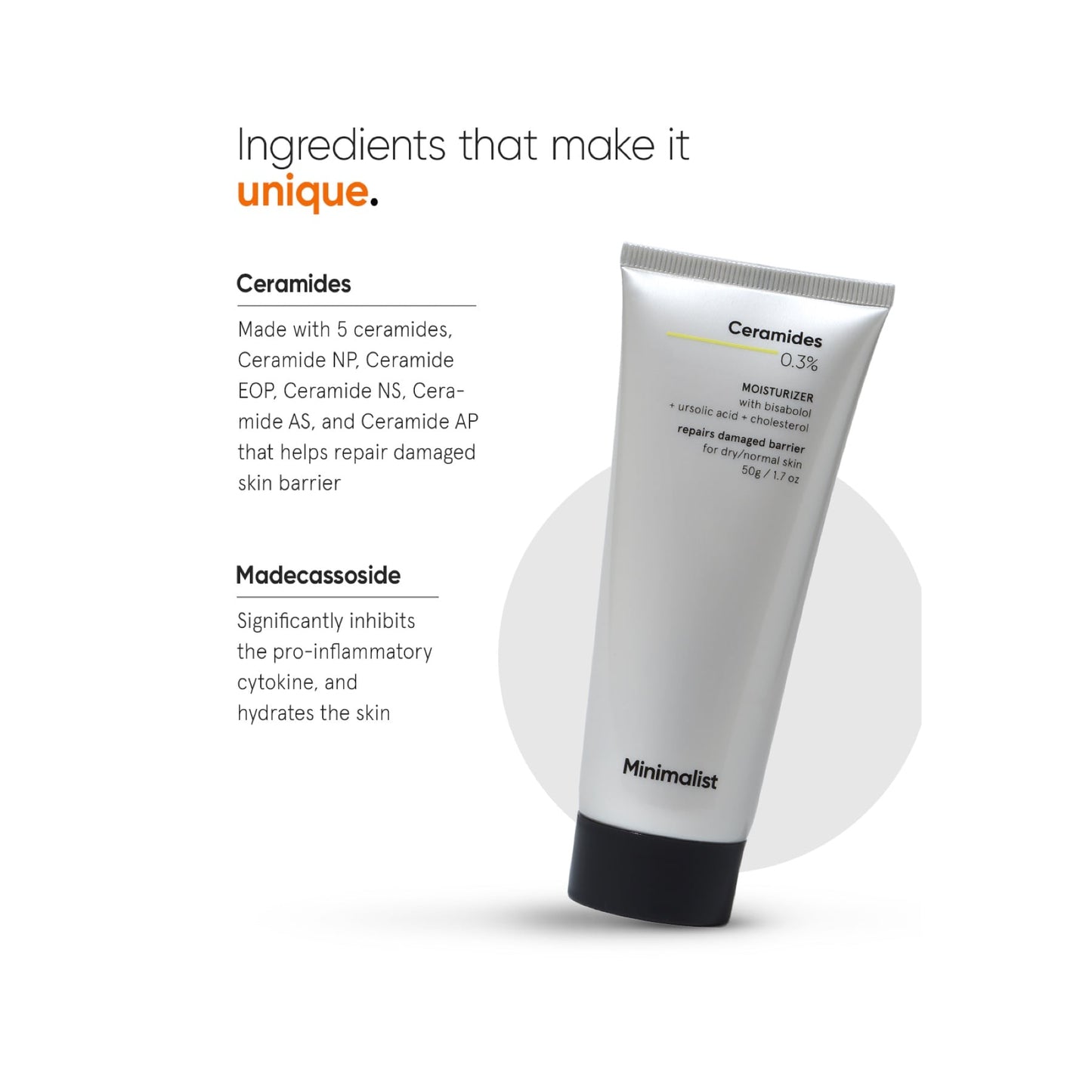 Minimalist Ceramides 0.3% Moisturizer with Madecassoside
