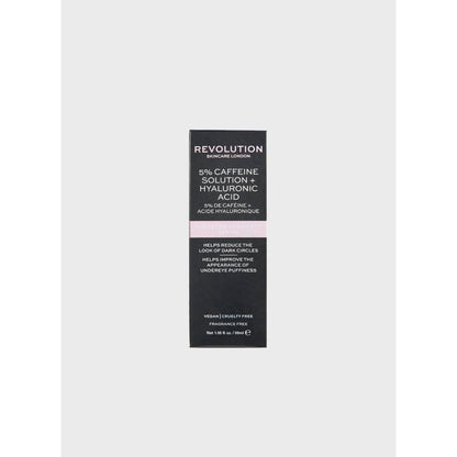 Revolution Pro Miracle 5% Caffeine + Hyaluronic Acid Eye Serum – Depuffing & Hydrating Under Eye Treatment