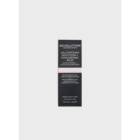 Revolution Pro Miracle 5% Caffeine + Hyaluronic Acid Eye Serum – Depuffing & Hydrating Under Eye Treatment