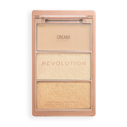 Makeup Revolution Highlight Icon Palette Rosy Gold Glow