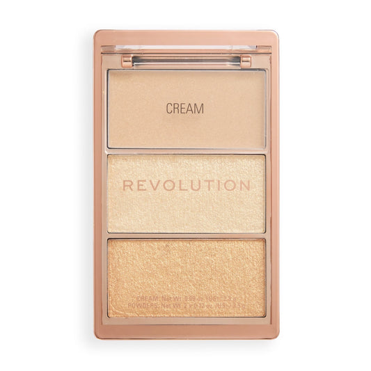 Makeup Revolution Highlight Icon Palette Rosy Gold Glow