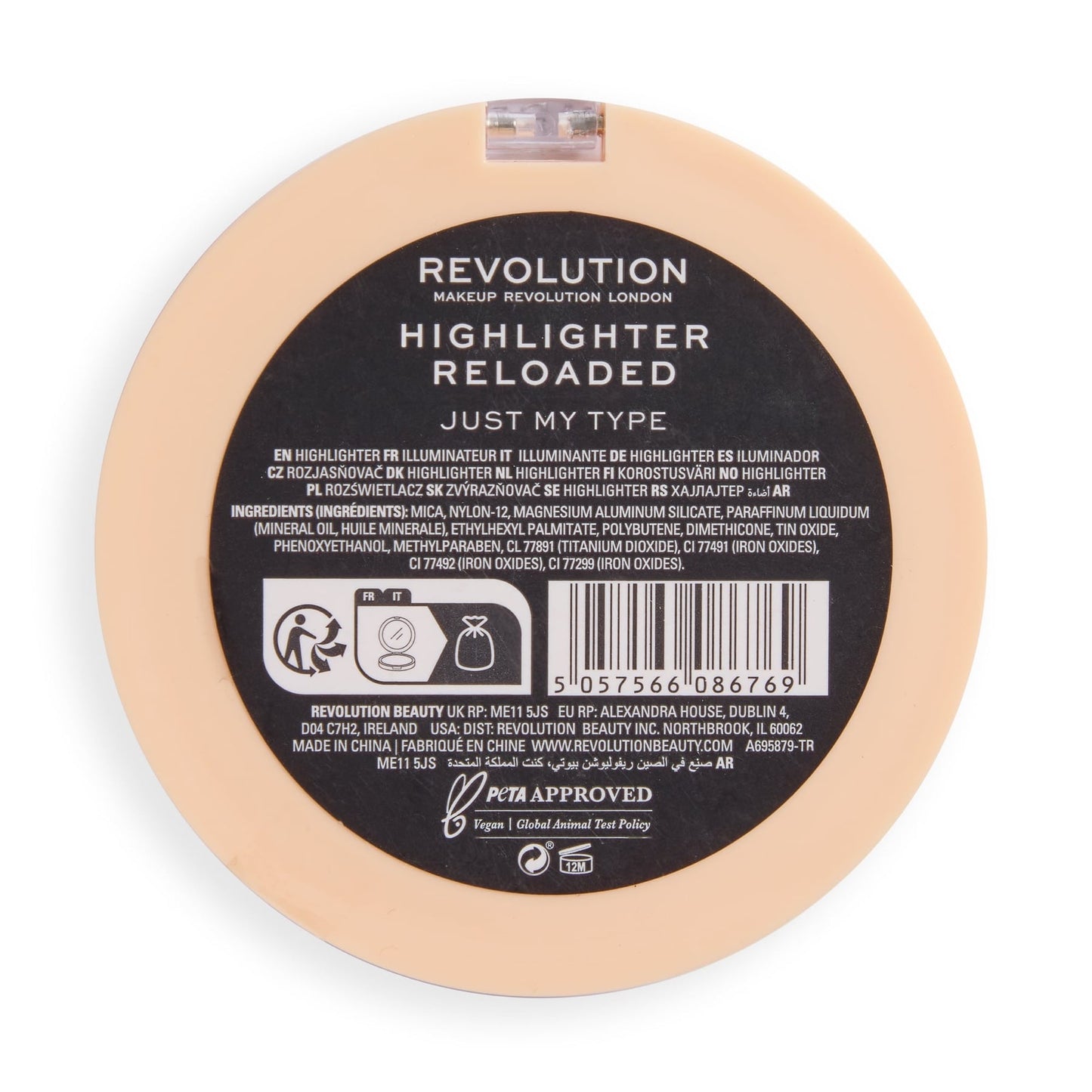 Makeup Revolution Reloaded Highlighter – Talc-Free Powder