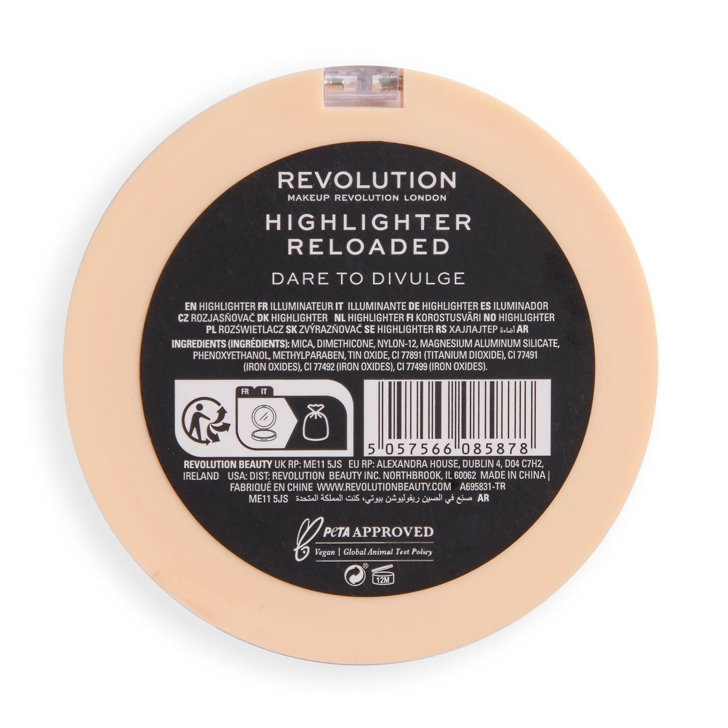 Makeup Revolution Reloaded Highlighter – Talc-Free Powder