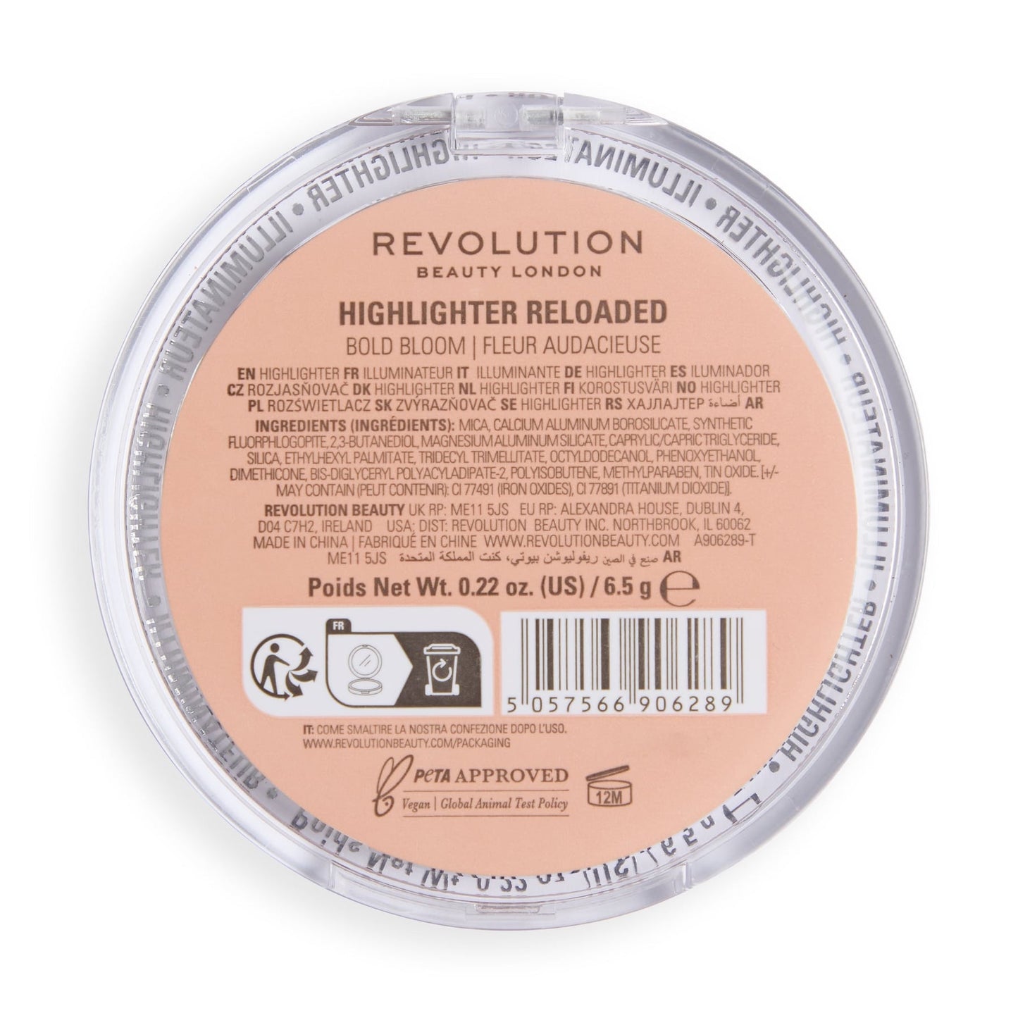 Makeup Revolution Reloaded Highlighter – Talc-Free Powder