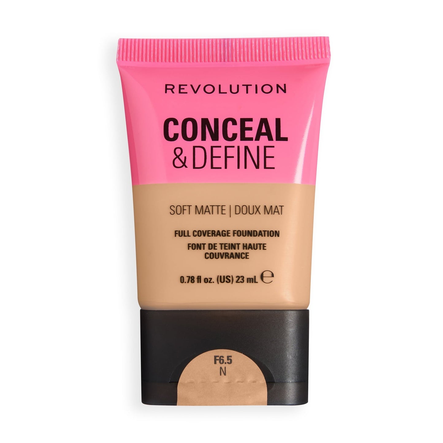 Makeup Revolution Conceal & Define Soft Matte Tube Foundation – Medium to Full Coverage