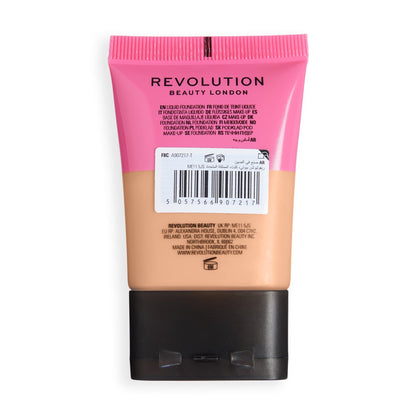 Makeup Revolution Conceal & Define Soft Matte Tube Foundation – Medium to Full Coverage