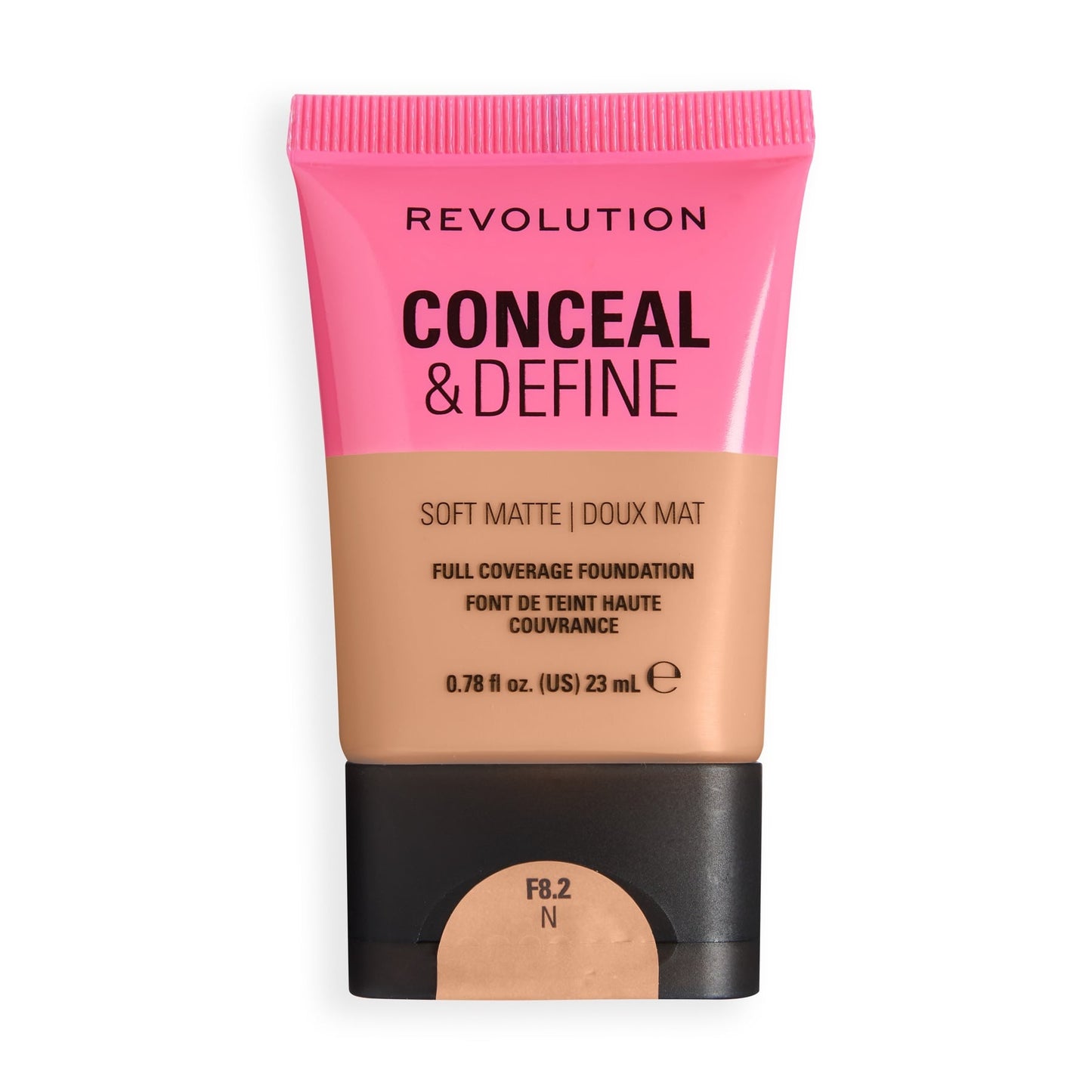 Makeup Revolution Conceal & Define Soft Matte Tube Foundation – Medium to Full Coverage