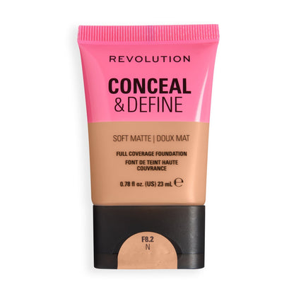 Makeup Revolution Conceal & Define Soft Matte Tube Foundation – Medium to Full Coverage