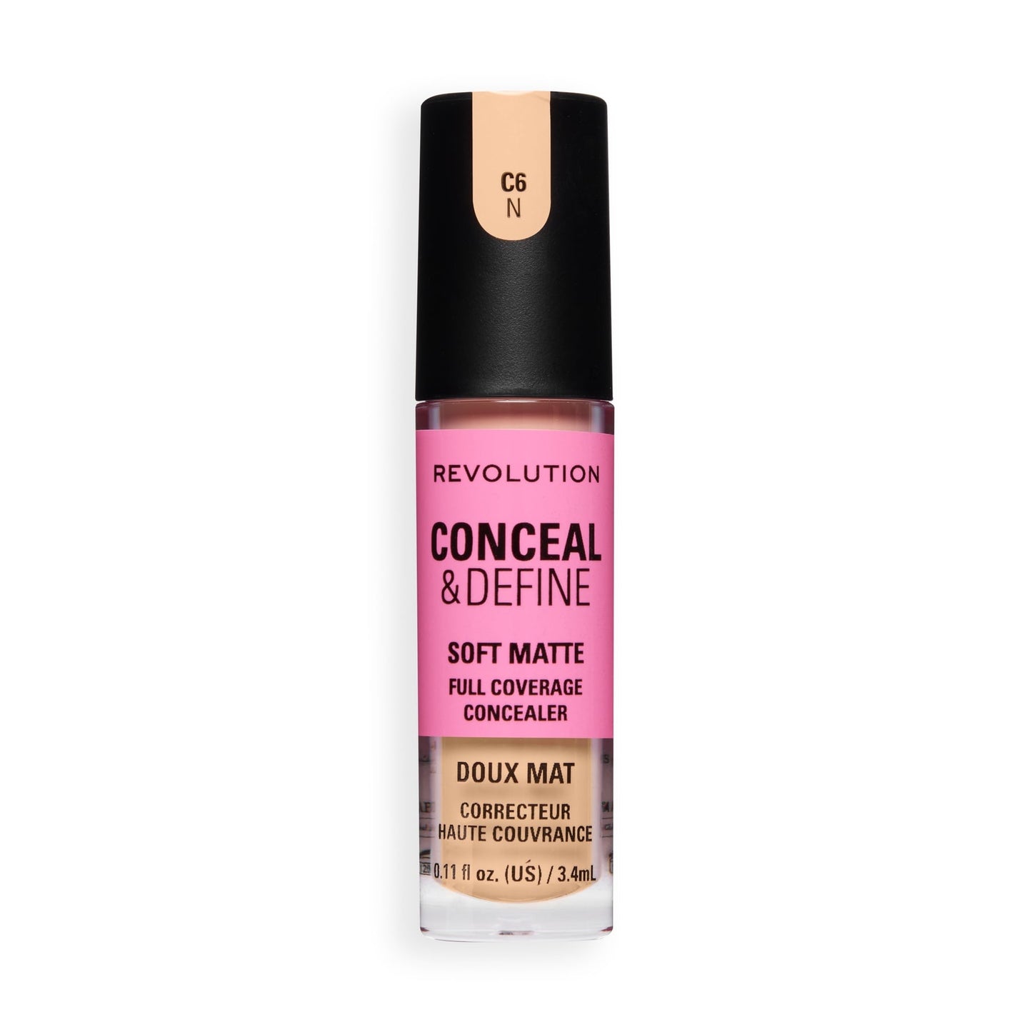 Makeup Revolution Conceal & Define Full Coverage Concealer – Matte Finish